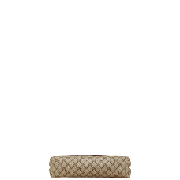 グッチ GGスプリーム トートバッグ ショルダーバッグ 89.02.003 ベージュ ブラウン PVC レザー レディース GUCCI 【中古】