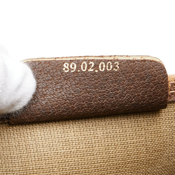 グッチ GGスプリーム トートバッグ ショルダーバッグ 89.02.003 ベージュ ブラウン PVC レザー レディース GUCCI 【中古】