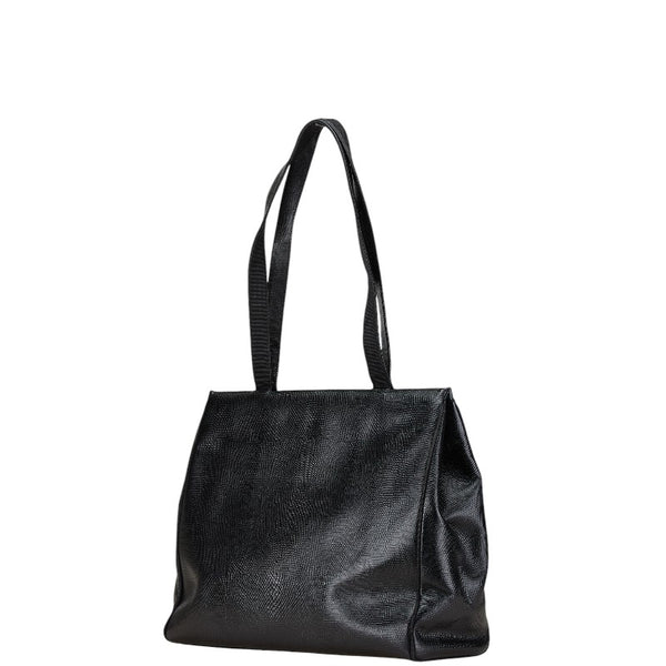 サルヴァトーレフェラガモ ヴァラリボン ハンドバッグ トートバッグ BK-21 2580 ブラック レザー レディース Salvatore Ferragamo 【中古】