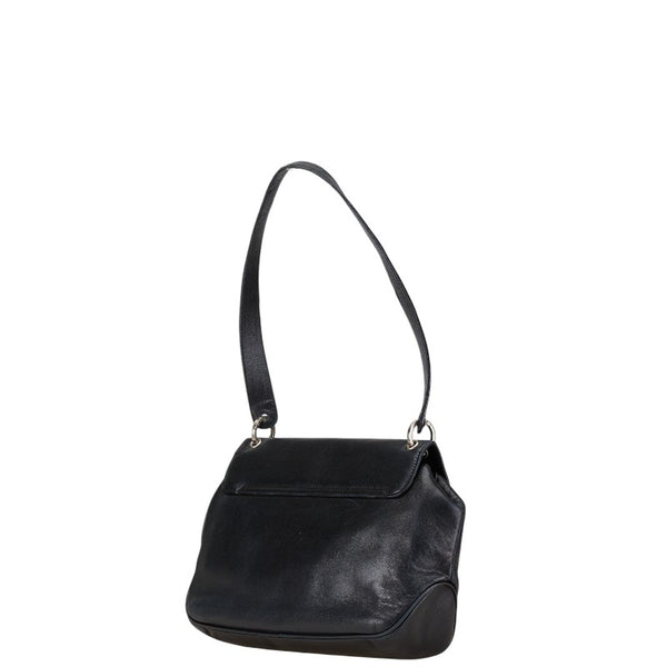 サルヴァトーレフェラガモ ヴァラ ワンショルダーバッグ AU-21 8691 ブラック レザー レディース Salvatore Ferragamo 【中古】