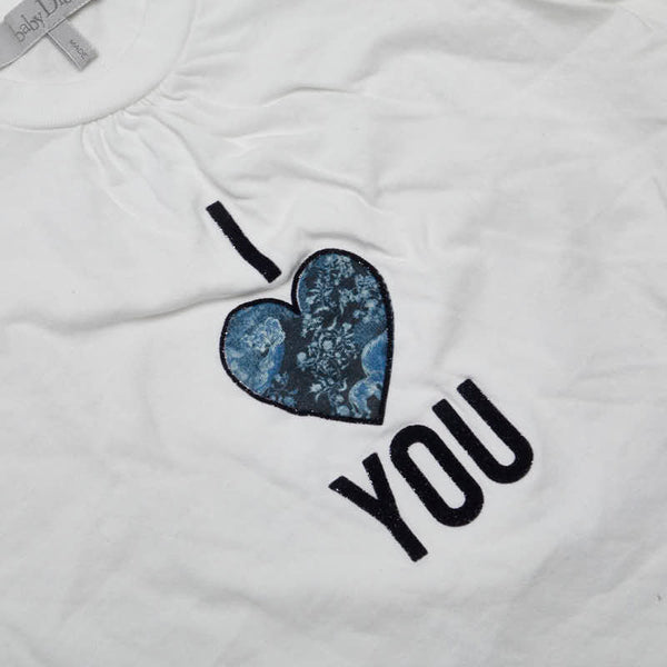 ディオール ハート YOU Tシャツ サイズ：18(80) ホワイ コットン キッズ Dior 【中古】