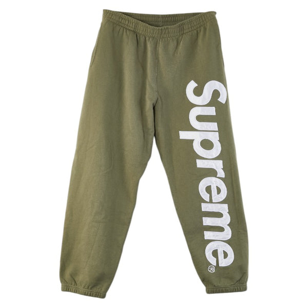 シュプリーム 23AW Satin Applique パーカー フーディー パンツ セットアップ スウェット カーキ コットン ポリエステル メンズ Supreme 【中古】