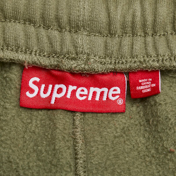 シュプリーム 23AW Satin Applique パーカー フーディー パンツ セットアップ スウェット カーキ コットン ポリエステル メンズ Supreme 【中古】