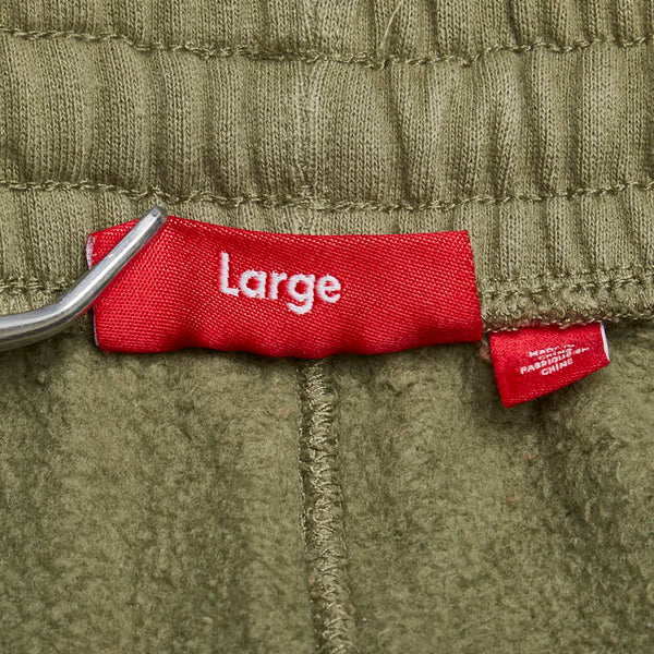 シュプリーム 23AW Satin Applique パーカー フーディー パンツ セットアップ スウェット カーキ コットン ポリエステル メンズ Supreme 【中古】