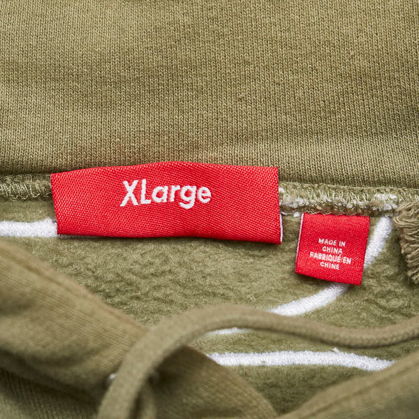 シュプリーム 23AW Satin Applique パーカー フーディー パンツ セットアップ スウェット カーキ コットン ポリエステル メンズ Supreme 【中古】