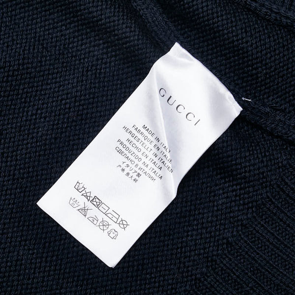 グッチ ノルディック ニットブルゾン サイズ：6 ネイビー マルチカラー ウール レディース GUCCI 【中古】