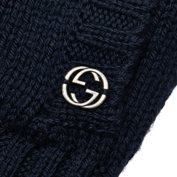 グッチ ノルディック ニットブルゾン サイズ：6 ネイビー マルチカラー ウール レディース GUCCI 【中古】