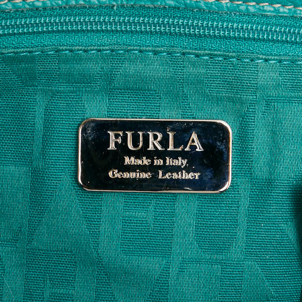 フルラ トートバッグ ハンドバッグ グリーン レザー レディース Furla 【中古】