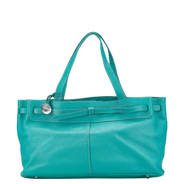 フルラ トートバッグ ハンドバッグ グリーン レザー レディース Furla 【中古】