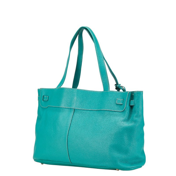 フルラ トートバッグ ハンドバッグ グリーン レザー レディース Furla 【中古】