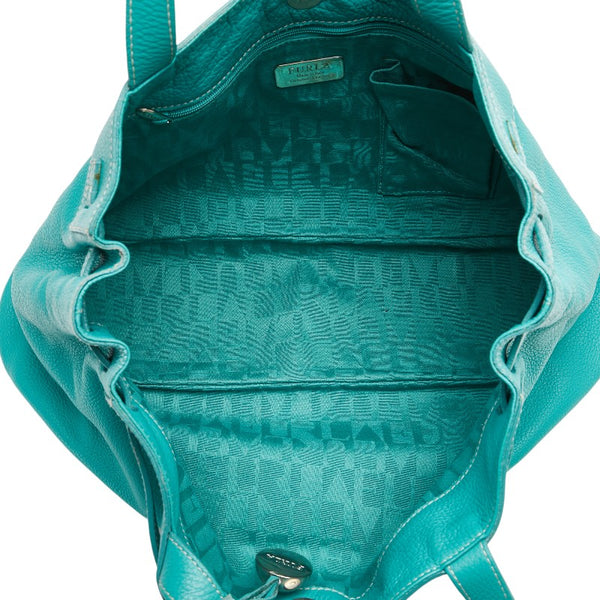 フルラ トートバッグ ハンドバッグ グリーン レザー レディース Furla 【中古】