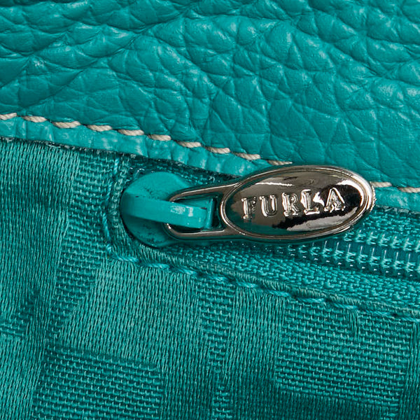 フルラ トートバッグ ハンドバッグ グリーン レザー レディース Furla 【中古】