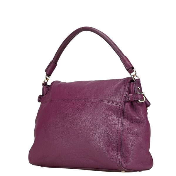 ケイトスペード ワンショルダーバッグ ハンドバッグ パープル レザー レディース Kate Spade 【中古】
