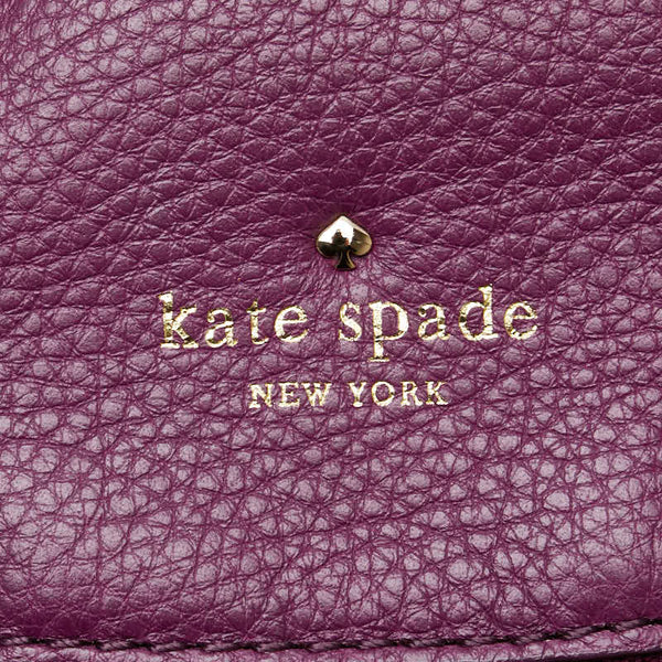 ケイトスペード ワンショルダーバッグ ハンドバッグ パープル レザー レディース Kate Spade 【中古】