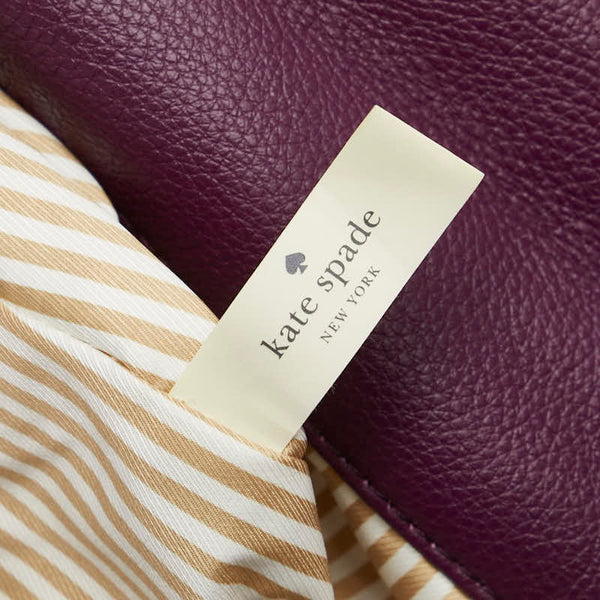 ケイトスペード ワンショルダーバッグ ハンドバッグ パープル レザー レディース Kate Spade 【中古】
