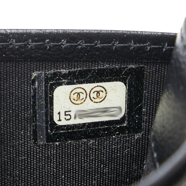 シャネル カメリア ココマーク 長財布 ブラック レザー レディース CHANEL 【中古】