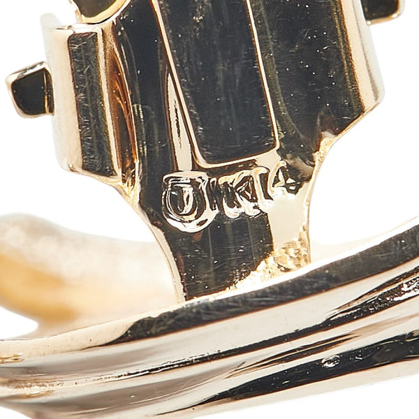 タサキ K14YG イエローゴールド マベパール約14.mm イヤリング レディース TASAKI 【中古】