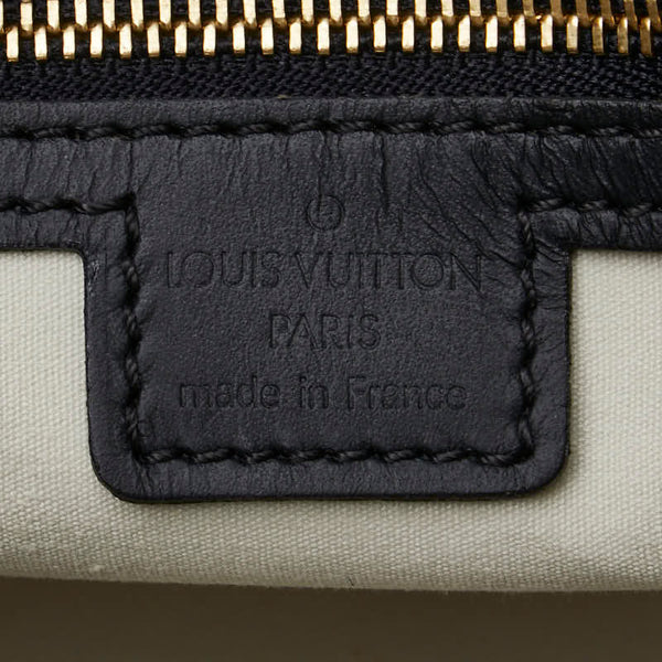 ルイ ヴィトン モノグラム ミニ アルマ ロン ハンドバッグ M92206 カーキグリーン ブラック キャンバス レザー レディース LOUIS VUITTON 【中古】