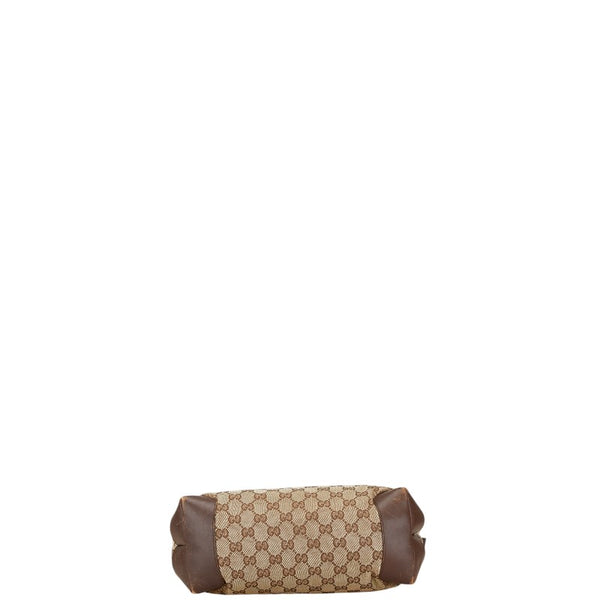 グッチ GGキャンバス トートバッグ 019 0401 ブラウン キャンバス レザー レディース GUCCI 【中古】