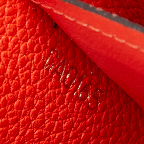 ルイ ヴィトン モノグラム アンプラント ポルトフォイユ キュリーズ 長財布 M60302 オレンジ レザー レディース LOUIS VUITTON 【中古】