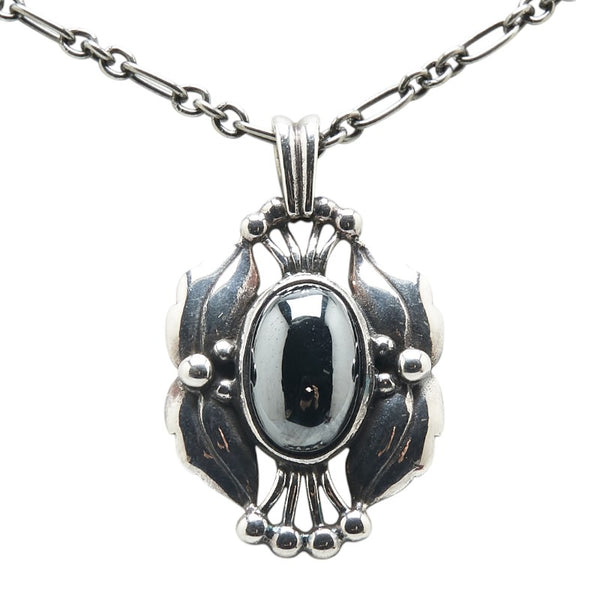 ジョージジェンセン ヘリテージコレクション ヘマタイト 2000 ネックレス SV925 シルバー レディース Georg Jensen 【中古】
