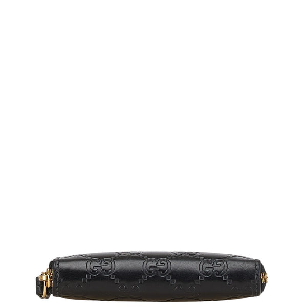 グッチ グッチシマ コインケース 447939 493075 ブラック レザー レディース GUCCI 【中古】