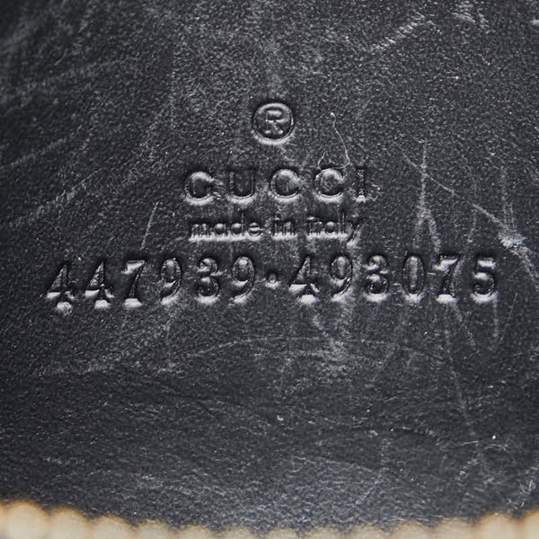 グッチ グッチシマ コインケース 447939 493075 ブラック レザー レディース GUCCI 【中古】