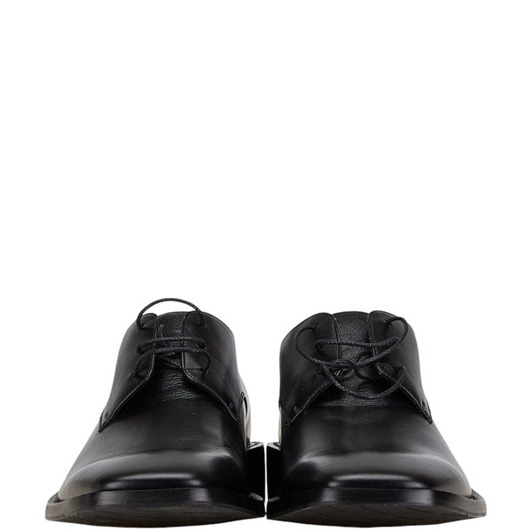 バレンシアガ ドレスシューズ スクエアトゥシューズ サイズ：40 ブラック レザー メンズ BALENCIAGA 【中古】