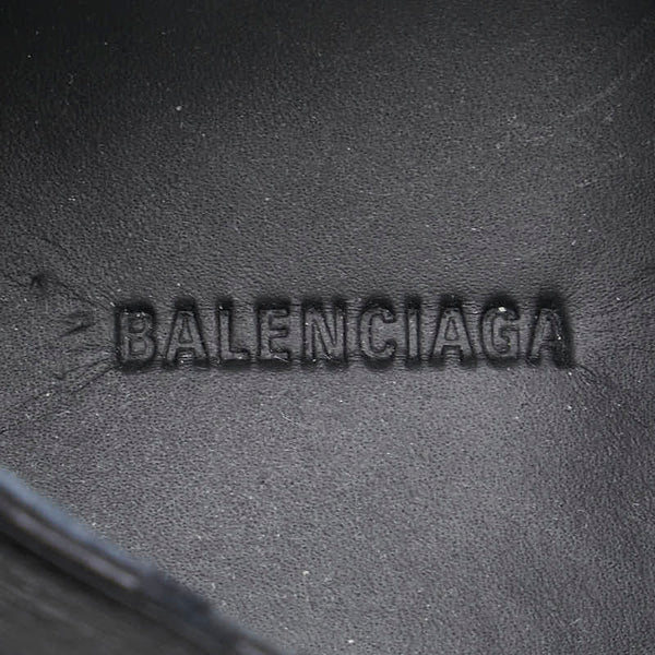 バレンシアガ ドレスシューズ スクエアトゥシューズ サイズ：40 ブラック レザー メンズ BALENCIAGA 【中古】