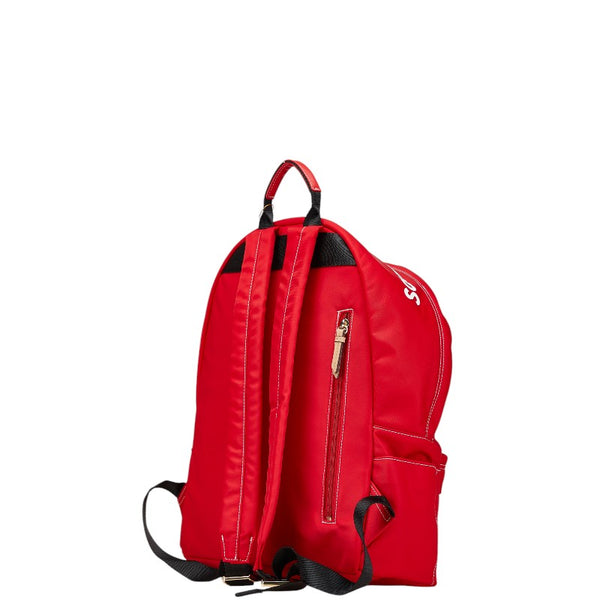 サマンサタバサ パルコ×スーパーマリオ リュック バックパック レッド ホワイト ナイロン レザー レディース Samantha Thavasa 【中古】