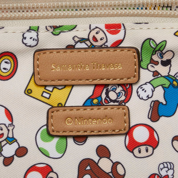 サマンサタバサ パルコ×スーパーマリオ リュック バックパック レッド ホワイト ナイロン レザー レディース Samantha Thavasa 【中古】