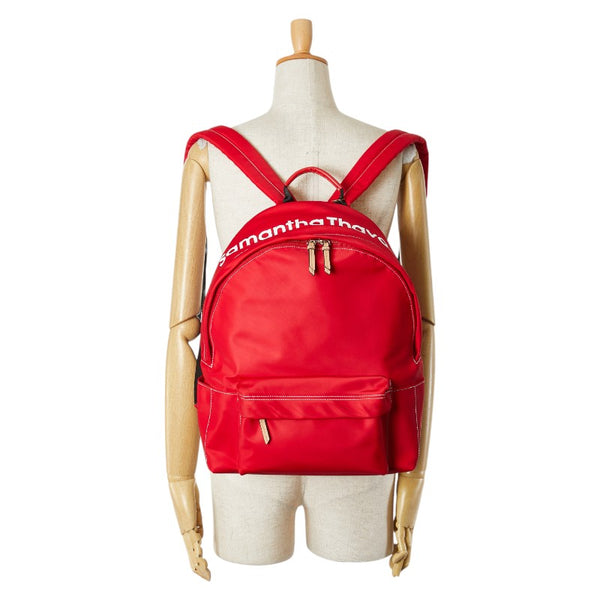 サマンサタバサ パルコ×スーパーマリオ リュック バックパック レッド ホワイト ナイロン レザー レディース Samantha Thavasa 【中古】