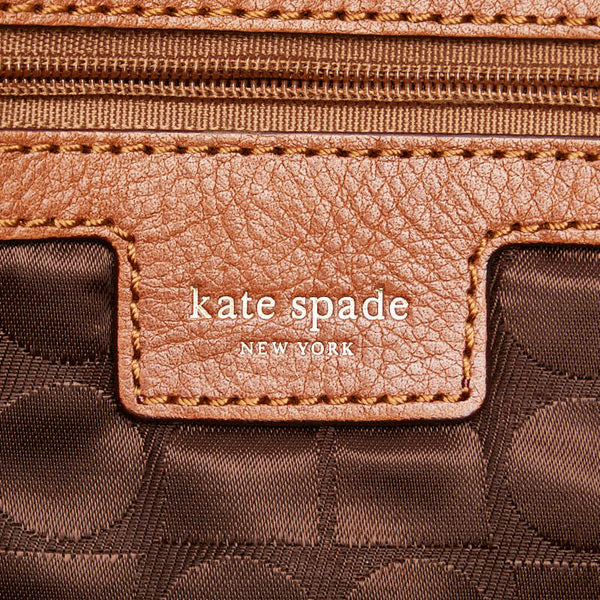 ケイトスペード クラッチバッグ セカンドバッグ ベージュ ブラウン ラフィア レザー レディース Kate Spade 【中古】