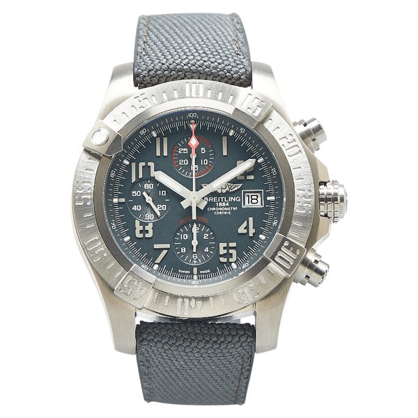 ブライトリング アベンジャーバンディット 腕時計 E13383 自動巻き ブラック文字盤 チタン ラバー メンズ BREITLING 【中古】