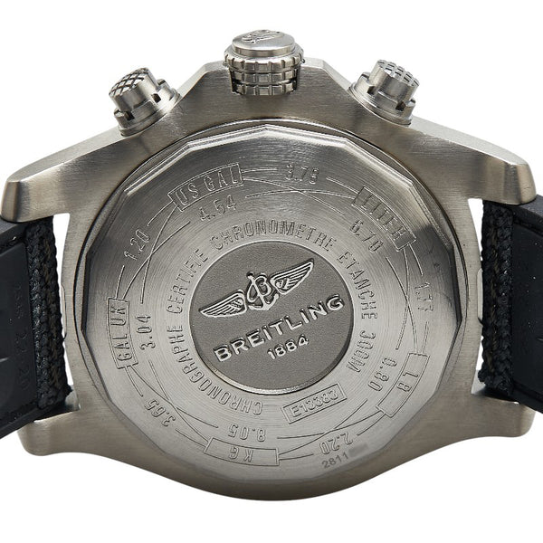 ブライトリング アベンジャーバンディット 腕時計 E13383 自動巻き ブラック文字盤 チタン ラバー メンズ BREITLING 【中古】