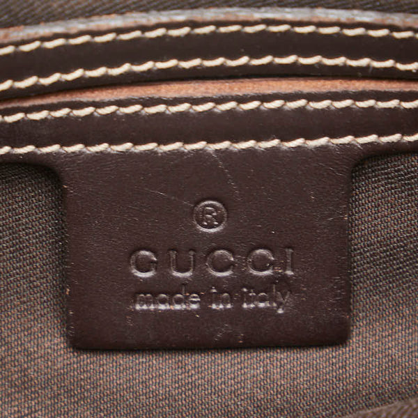 グッチ GGスプリーム 斜め掛け ショルダーバッグ 201538 ベージュ ブラウン レザー レディース GUCCI 【中古】