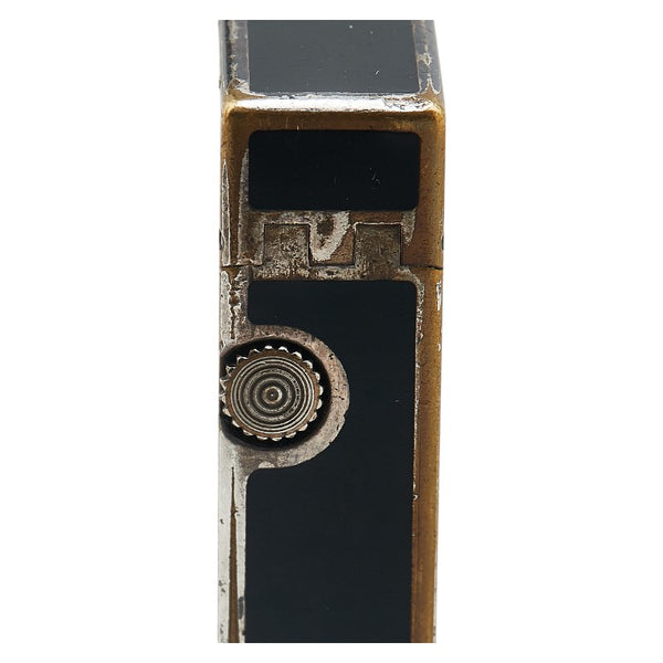ダンヒル ローラー ガスライター ライター ブラック ゴールド メッキ メンズ Dunhill 【中古】