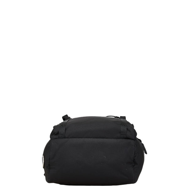 プラダ 三角ロゴプレート リュック バックパック ブラック ナイロン レディース PRADA 【中古】