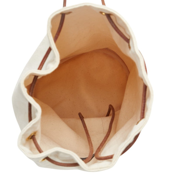 エルメス ポロションミミルPM ショルダーバッグ アイボリー ブラウン キャンバス レディース HERMES 【中古】