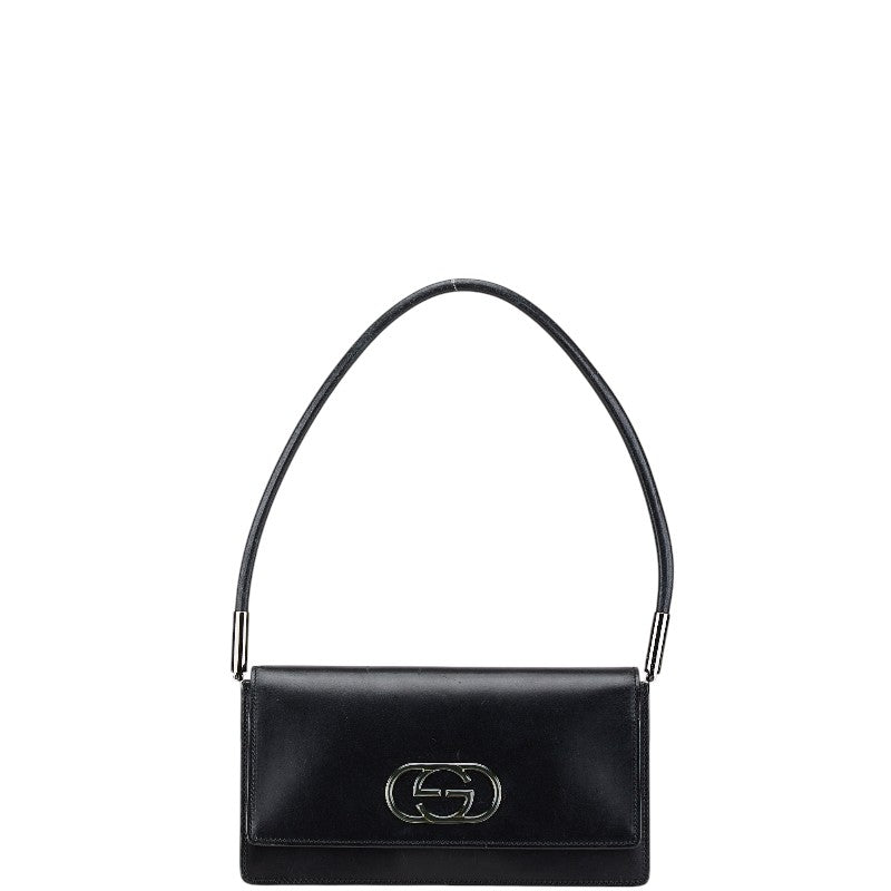 グッチ ワンショルダーバッグ ハンドバッグ 001 3815 ブラック レザー レディース GUCCI 【中古】