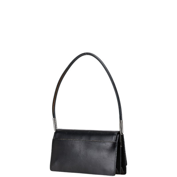 グッチ ワンショルダーバッグ ハンドバッグ 001 3815 ブラック レザー レディース GUCCI 【中古】