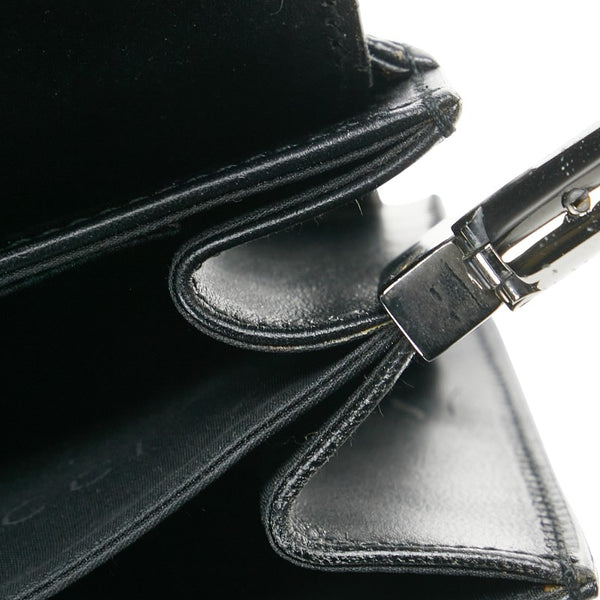 グッチ ワンショルダーバッグ ハンドバッグ 001 3815 ブラック レザー レディース GUCCI 【中古】