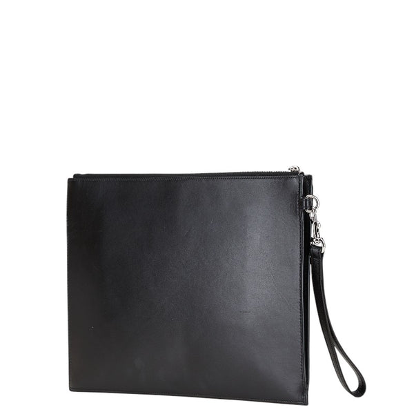 サンローラン クラッチバッグ セカンドバッグ 608060 ブラック レザー メンズ SAINT LAURENT 【中古】