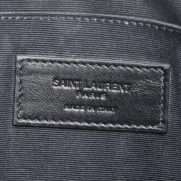 サンローラン クラッチバッグ セカンドバッグ 608060 ブラック レザー メンズ SAINT LAURENT 【中古】