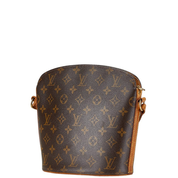 ルイ ヴィトン モノグラム ドルーオ 斜め掛け ショルダーバッグ M51290 ブラウン PVC レザー レディース LOUIS VUITTON 【中古】