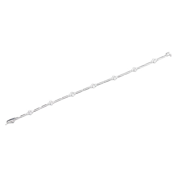K18WG ホワイトゴールド ダイヤ0.46ct ブレスレット レディース 【中古】