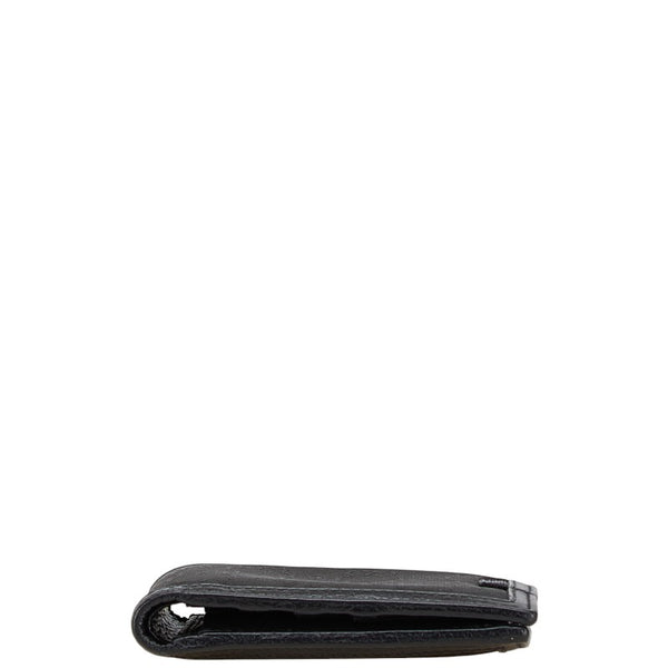 グッチ GGナイロン 二つ折り財布 ブラック ナイロン レザー メンズ GUCCI 【中古】