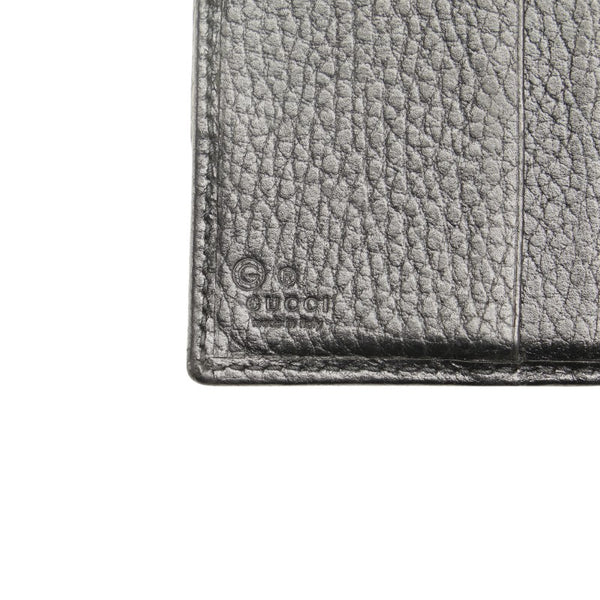 グッチ GGナイロン 二つ折り財布 ブラック ナイロン レザー メンズ GUCCI 【中古】