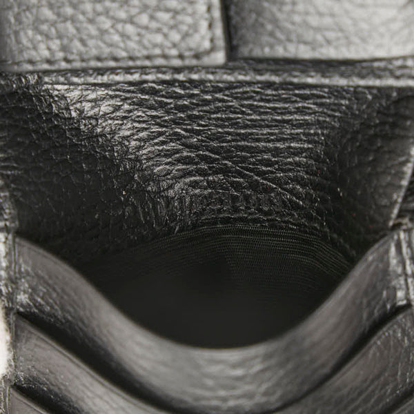 グッチ GGナイロン 二つ折り財布 ブラック ナイロン レザー メンズ GUCCI 【中古】