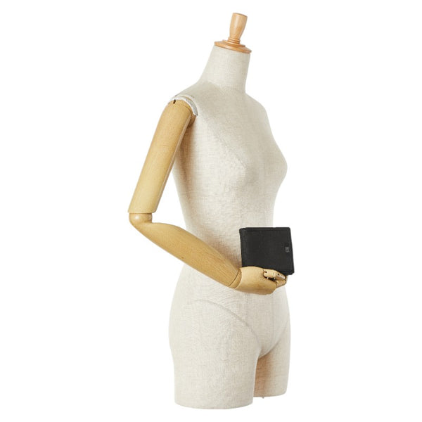 グッチ GGナイロン 二つ折り財布 ブラック ナイロン レザー メンズ GUCCI 【中古】